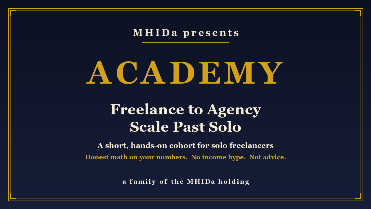FREELANCE TO AGENCY: SCALE PAST SOLO cover