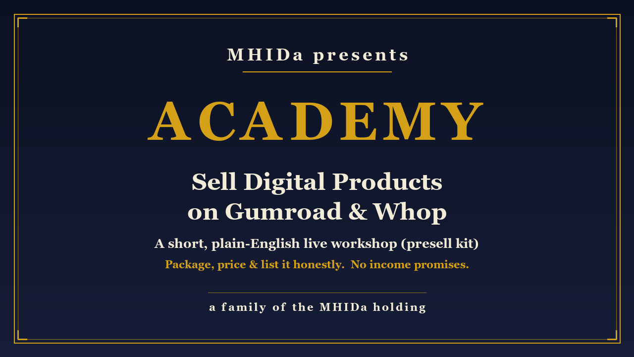 SELL DIGITAL PRODUCTS ON GUMROAD & WHOP cover