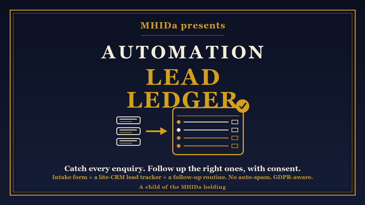 LEAD LEDGER cover