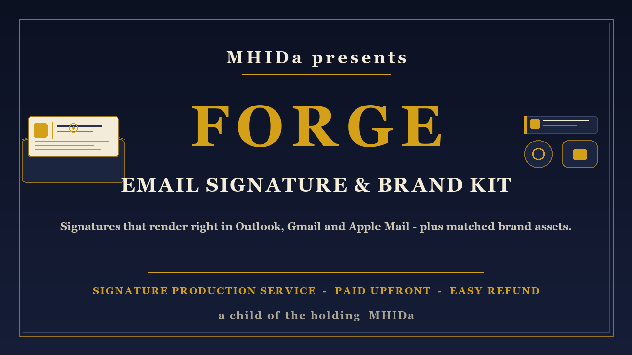 EMAIL SIGNATURE & BRAND KIT cover
