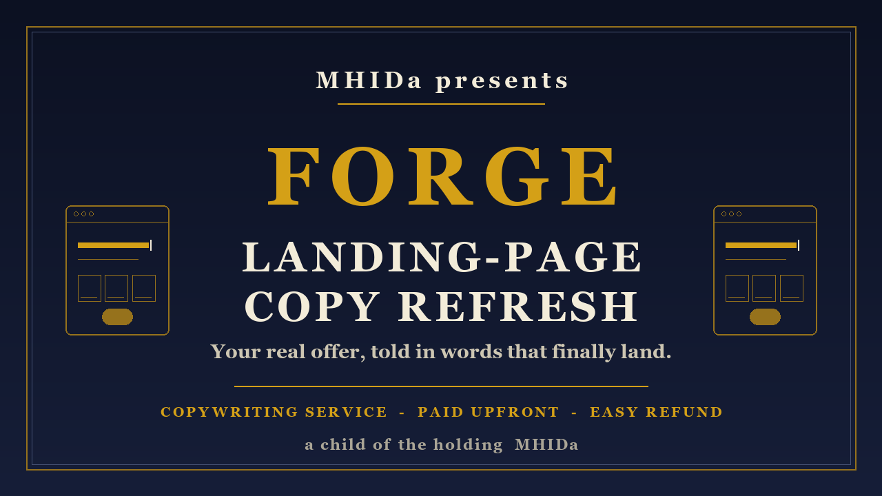 LANDING-PAGE COPY REFRESH cover