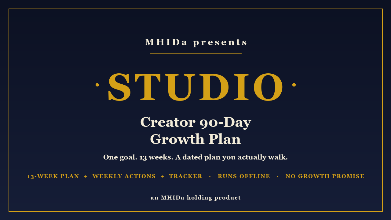 Creator 90-Day Growth Plan cover