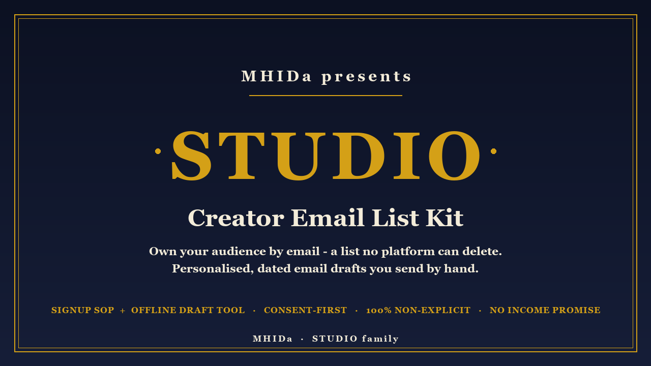 CREATOR EMAIL LIST KIT cover